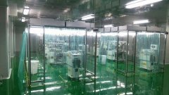 防靜電網(wǎng)格垂簾潔凈棚FFU，高效過濾器拼裝、檢