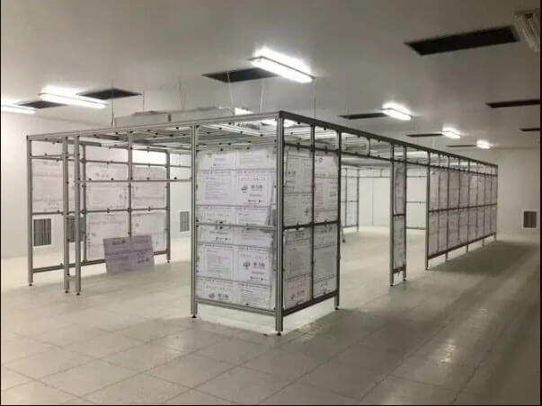 鋁型材潔凈棚風量效果圖