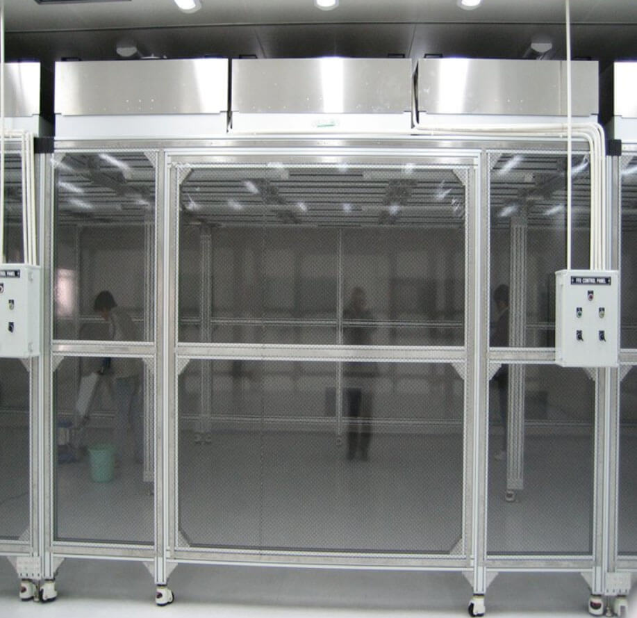 鋁型材潔凈棚風速效果圖