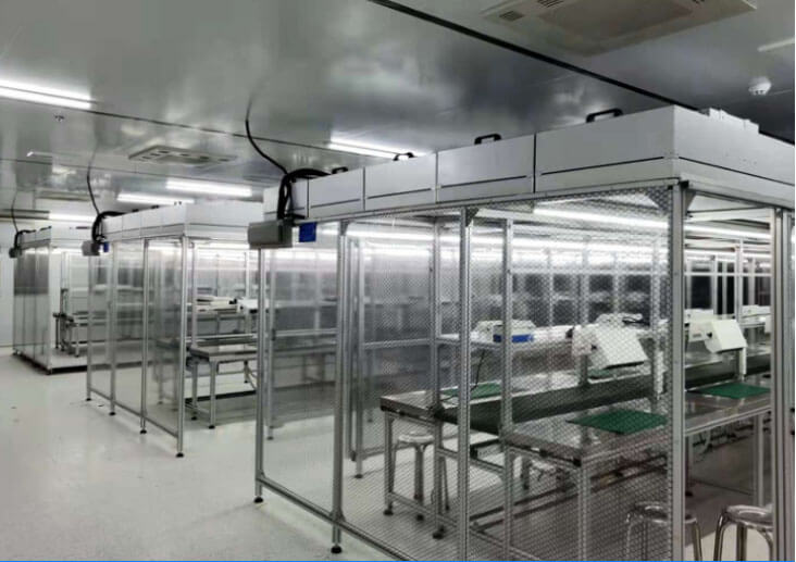 網格簾潔凈棚效果圖